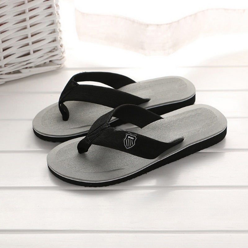 Men Summer Slippers Flip Flops Beach Sandals Non-Slip Casual Flat Shoes - MSL50243