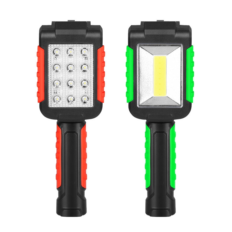 Multifunctional maintenance emergency lighting car inspection light handheld magnet USB charging dual power work light