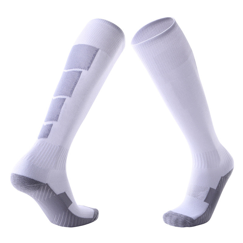 Non-Slip Adult Football Socks Men's Thickened Over-The-Knee Stockings Sweat-Absorbent And Wear-Resistant Sports Terry Socks