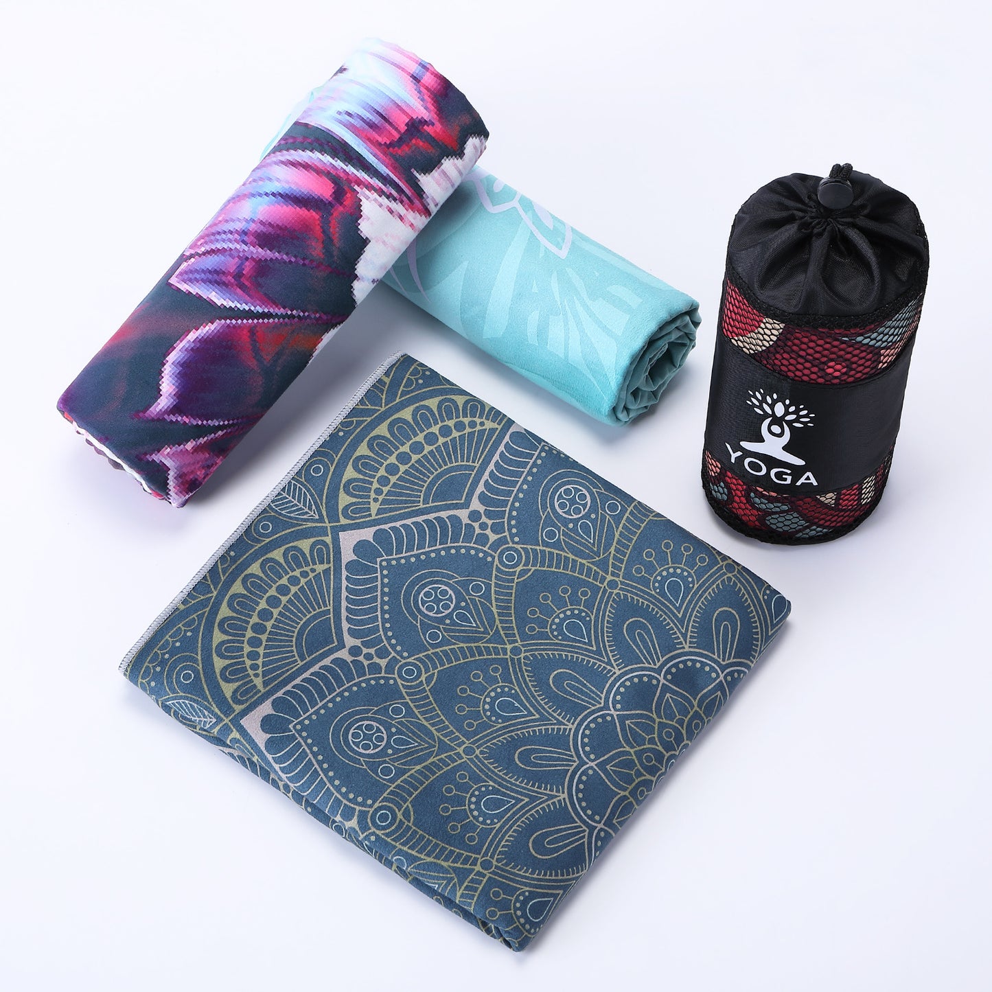 new style yoga towel personalized printed towel double-sided velvet microfiber yoga mat