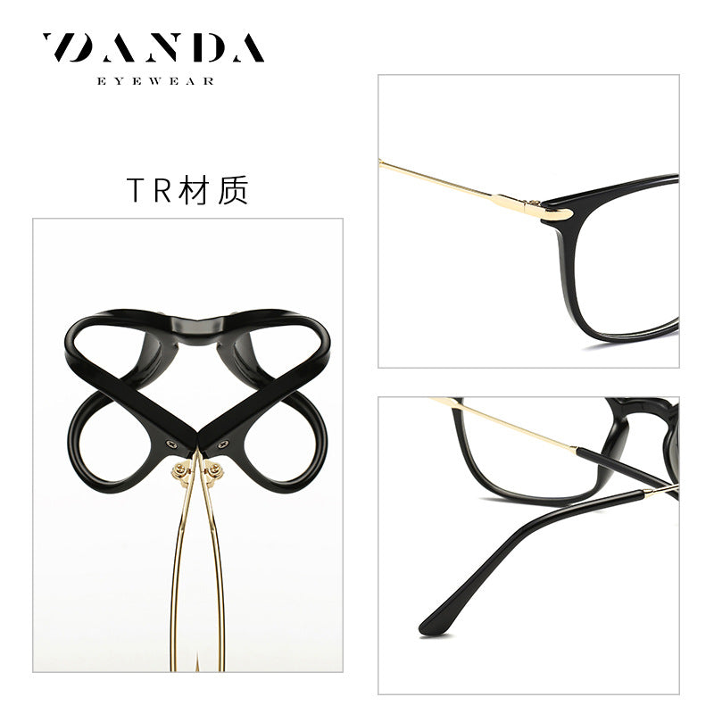 New hot selling anti-blue light glasses glasses frame flat mirror unisex gaming goggles