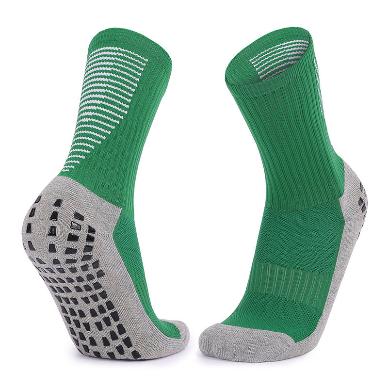 Adult Thickened Towel Football Socks Men's Non-Slip Wear-Resistant Mid-Calf Socks Sweat-Absorbent Breathable Sports Socks Batch