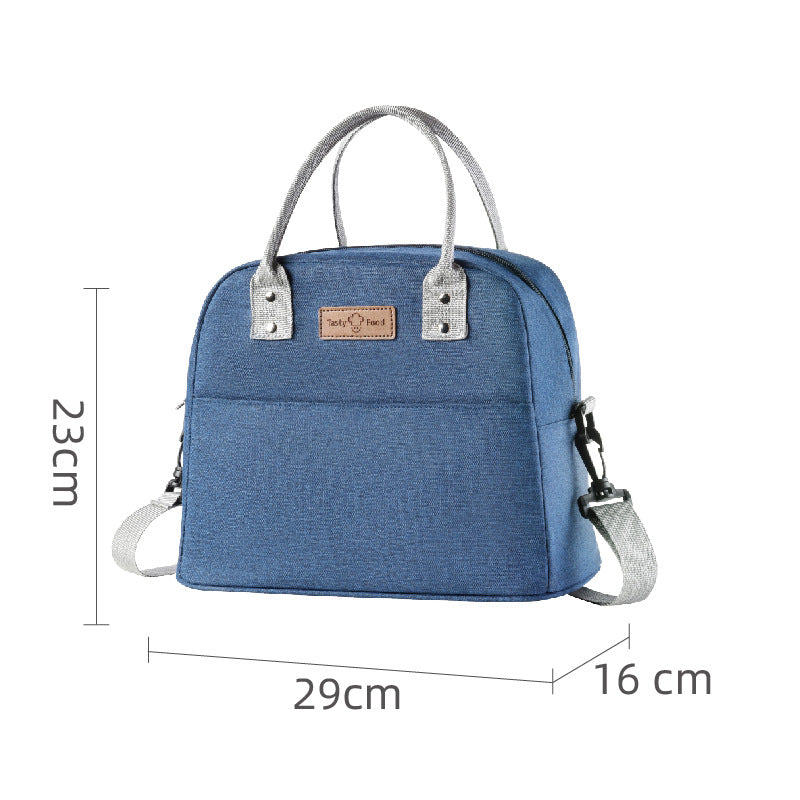 Portable Insulated Bag Hand-Carried Thickened Lunch Bag Cationic Student Lunch Box Bag Large Capacity Work Lunch Bag