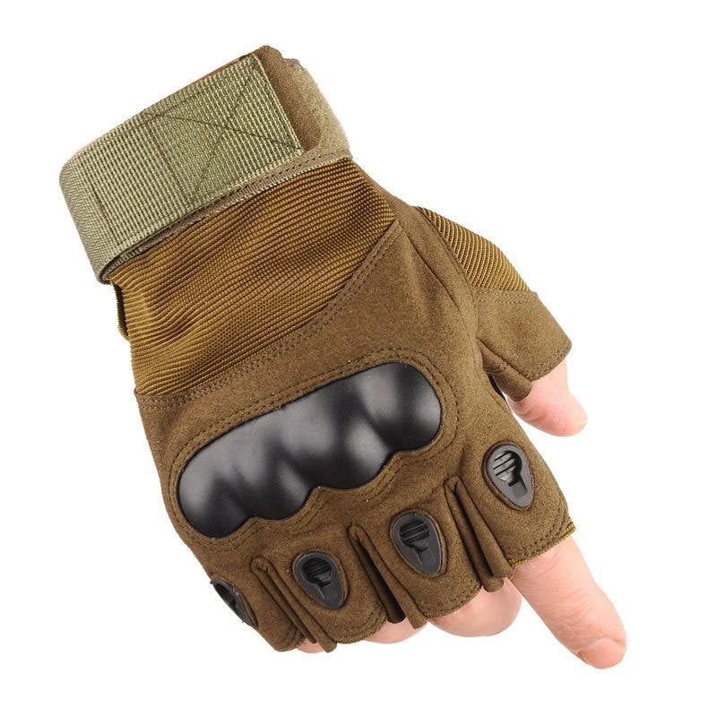 Summer combat fighting tactics special half-finger gloves for men outdoor mountain climbing non-slip soft shell long-finger foreign trade cross-border gloves