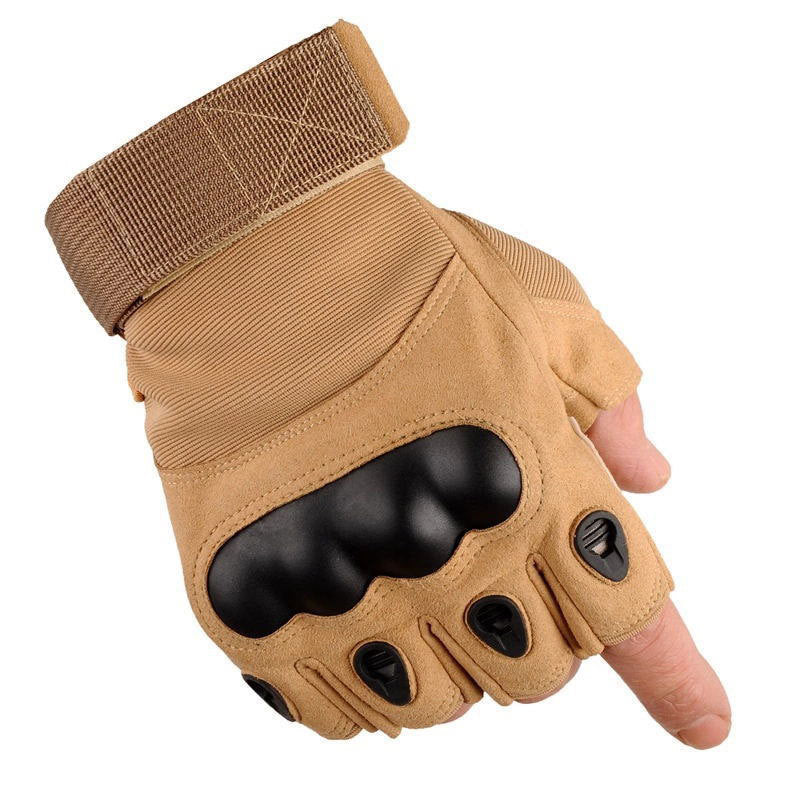 Summer combat fighting tactics special half-finger gloves for men outdoor mountain climbing non-slip soft shell long-finger foreign trade cross-border gloves