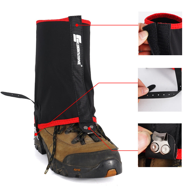 Outdoor Mountaineering Snow Cover, Hiking Leg Cover, Anti-Mosquito Foot Cover, Sand-Proof, Waterproof, High-Elastic Nylon Cycling Shoe Cover