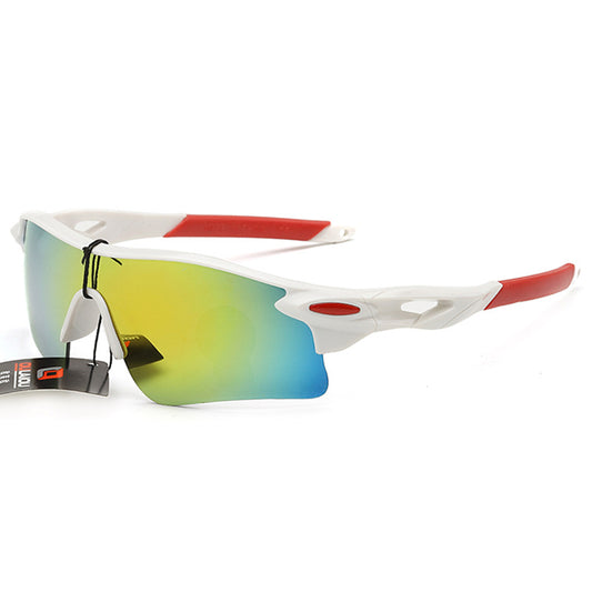 Dazzling Color Film Reflective Sunglasses Men's and Women's Outdoor Cycling Glasses New Sunglasses