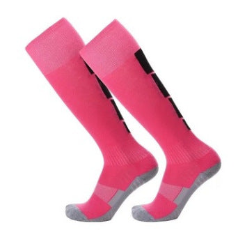 Non-Slip Adult Football Socks Men's Thickened Over-The-Knee Stockings Sweat-Absorbent And Wear-Resistant Sports Terry Socks