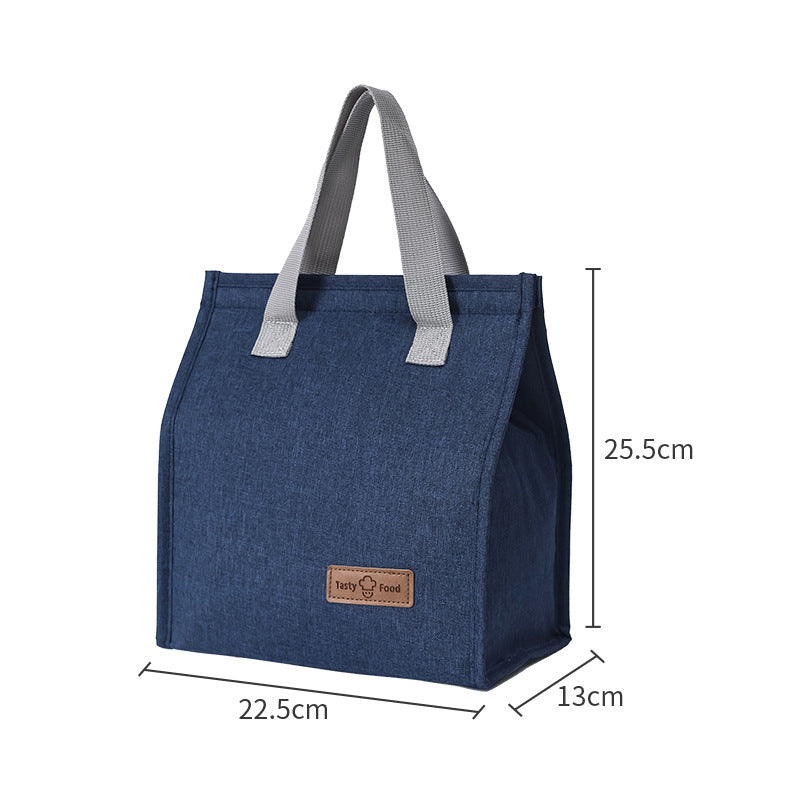 Portable Insulated Bag Hand-Carried Thickened Lunch Bag Cationic Student Lunch Box Bag Large Capacity Work Lunch Bag