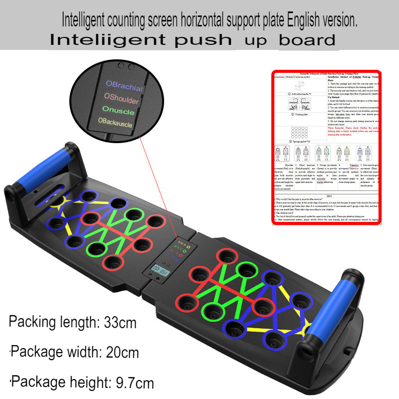 Push-up board bracket multi-functional folding fitness board indoor abdominal fitness device home indoor fitness equipment