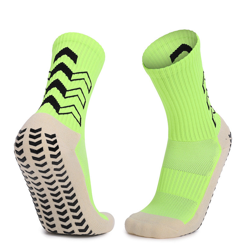Adult Mid-Calf Anti-Slip Socks Thickened Terry Football Socks Shock-Absorbing Wear-Resistant Sports Socks Manufacturer Socks
