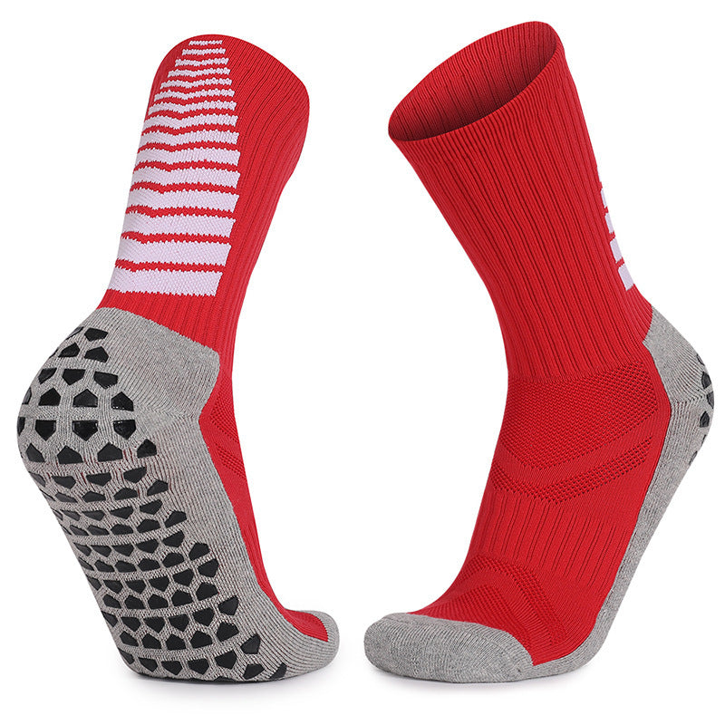 Adult Thickened Towel Football Socks Men's Non-Slip Wear-Resistant Mid-Calf Socks Sweat-Absorbent Breathable Sports Socks Batch