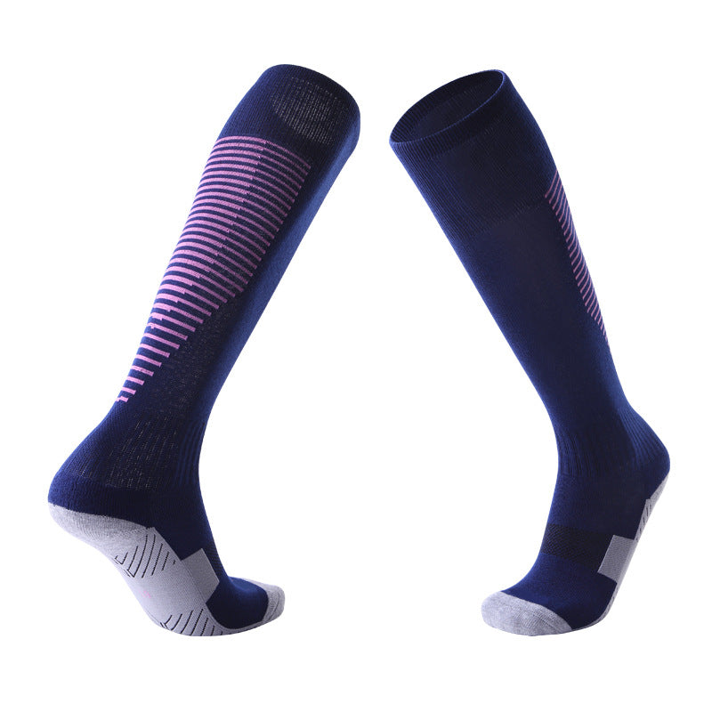 Children's Over-The-Knee Football Socks Men's Thickened Towel Stockings Adult Anti-Slip Sports Socks