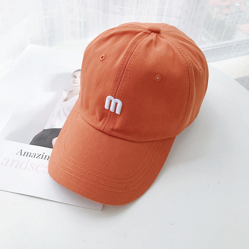 Peaked cap female student trendy brand 2023 new casual versatile letter embroidery sun protection baseball cap men's sun hat