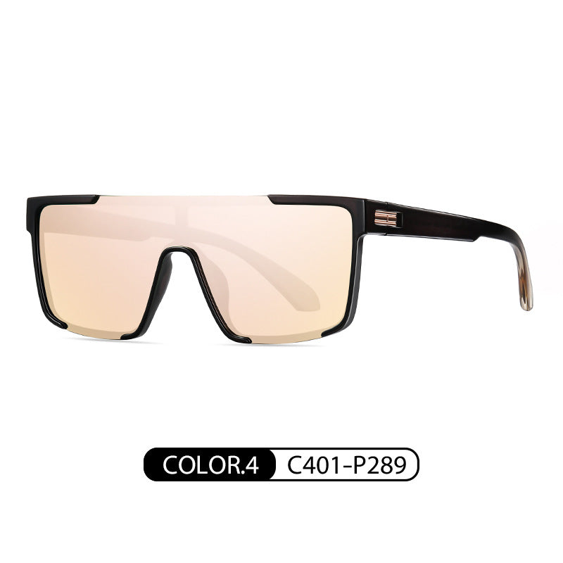 New large frame integrated sunglasses TR7543 fashionable colorful polarized sunglasses men and women same style sunglasses