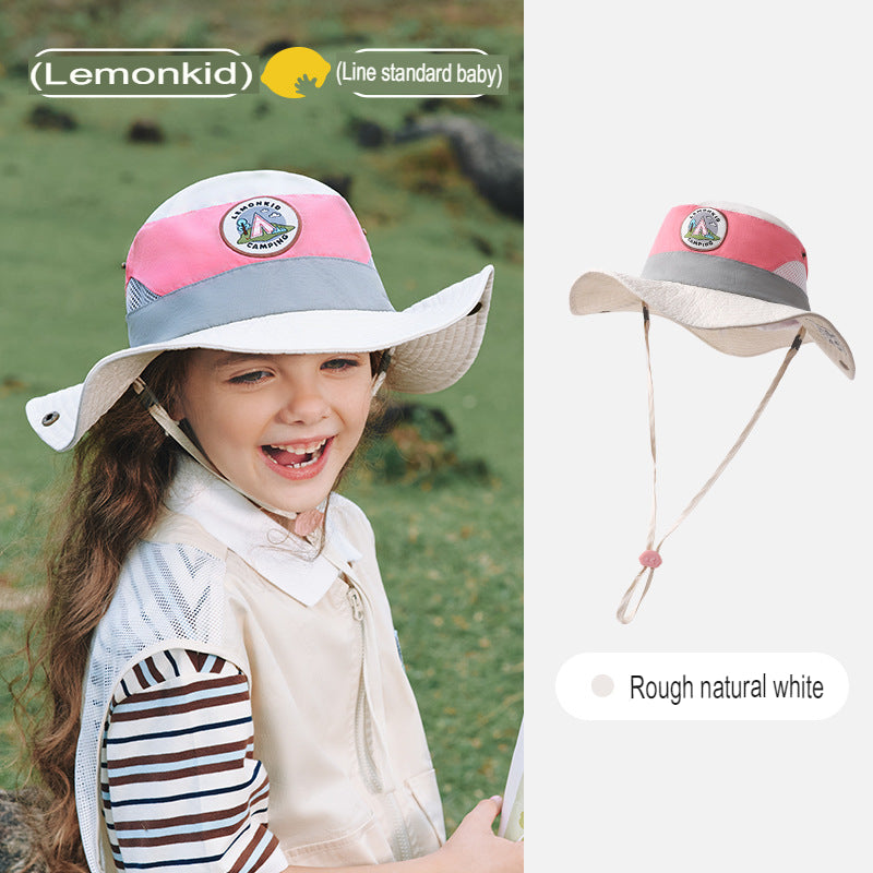 Children's Sun Hat Anti-UV Sun Hat Hiking Camping Outdoor Mountaineering Sun Hat for Boys and Girls