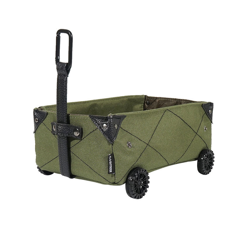 Outdoor Camping Storage Box Mini Camper Car Tissue Box Diy Canvas Folding Trolley Shopping Cart