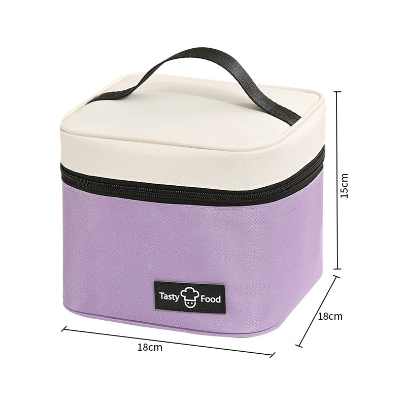 Dopamine Portable Lunch Box Takeaway Student Packaging With Rice Insulation Bag Aluminum Foil Thickened Lunch Box Bag