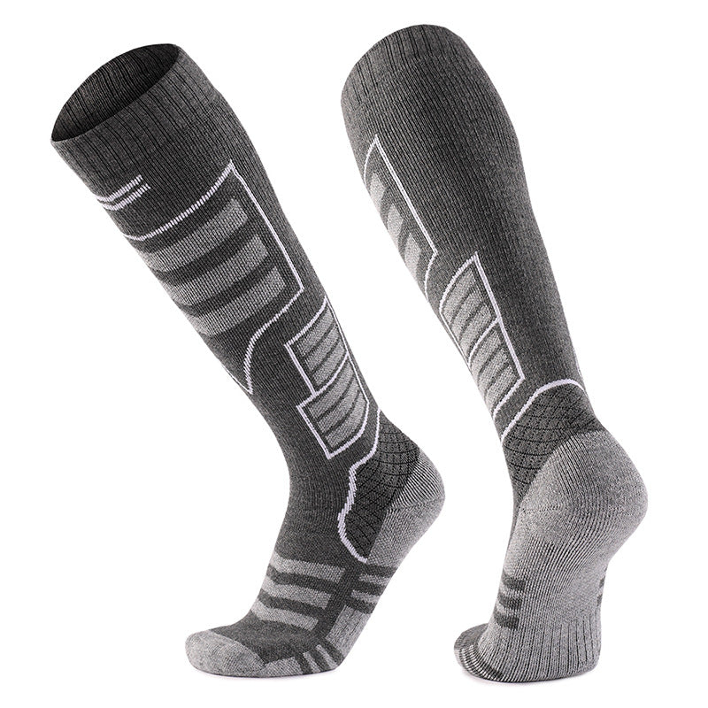 Autumn And Winter Thickened Thermal Socks Quick-Drying Merino Wool Socks Long Snow Socks Non-Slip Wear-Resistant Ski Socks