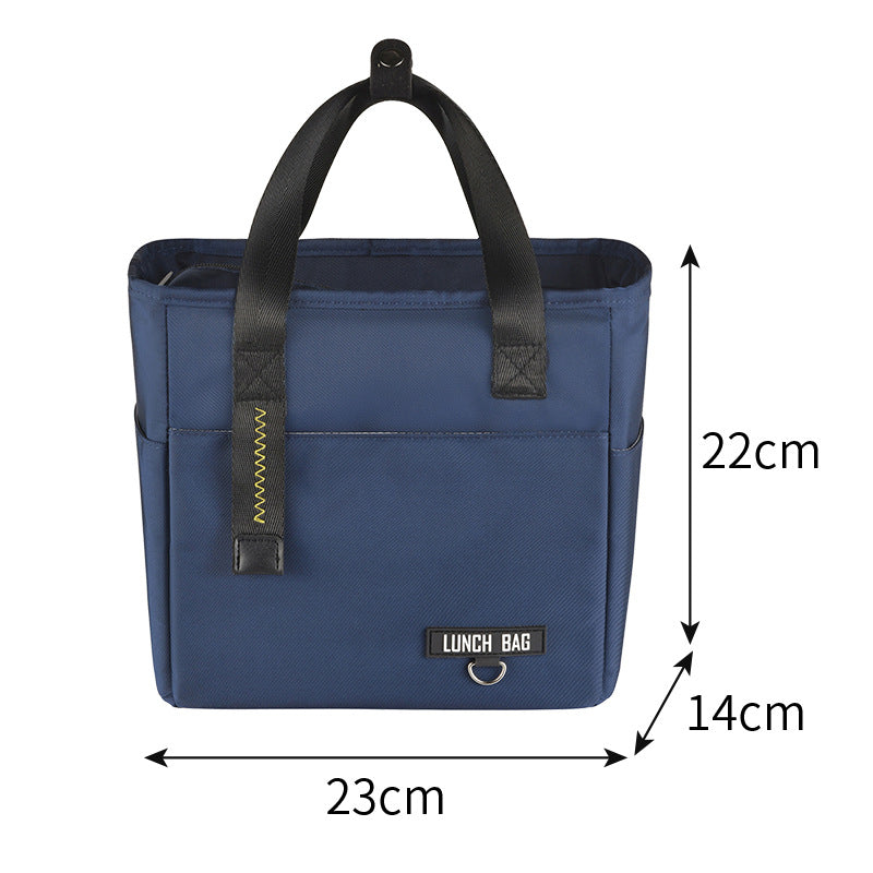 Large-Capacity Lunch Bag Office Workers And Students Insulated Lunch Box Bag High-Looking Waterproof Portable Lunch Bag