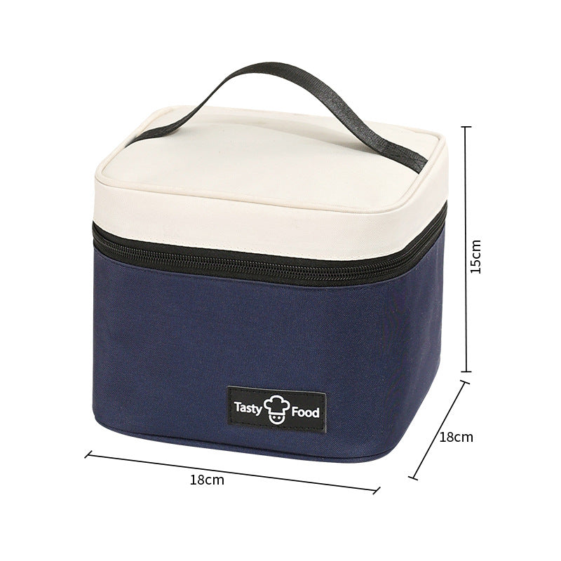 Dopamine Portable Lunch Box Takeaway Student Packaging With Rice Insulation Bag Aluminum Foil Thickened Lunch Box Bag