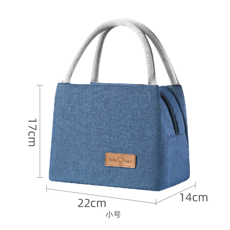 Portable Insulated Bag Hand-Carried Thickened Lunch Bag Cationic Student Lunch Box Bag Large Capacity Work Lunch Bag