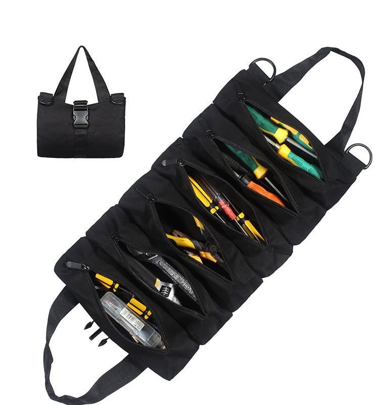 Tool Bag Canvas Car Repair Tool Bag Car Electrician Bag Cross-Border Thermal Mining Hardware Tool Bag