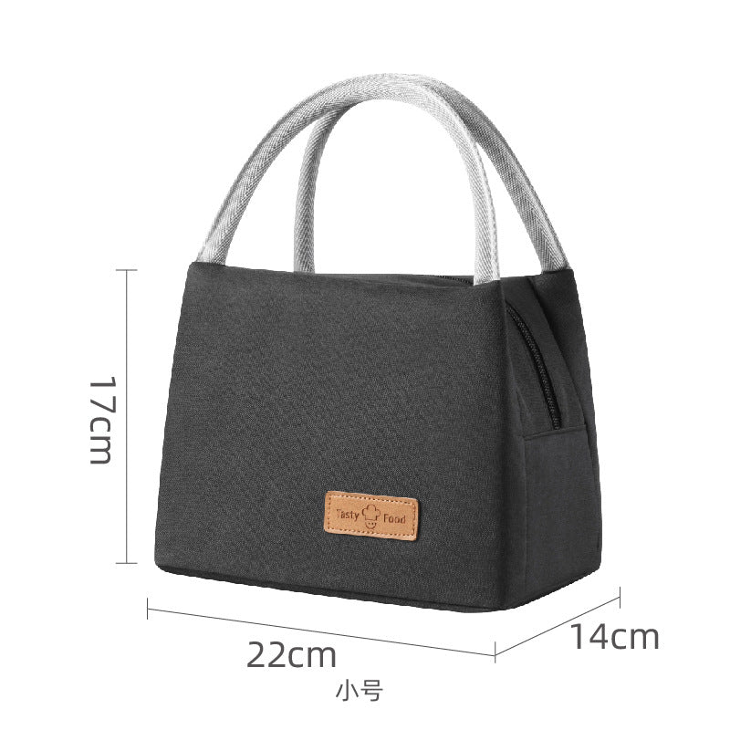 Portable Insulated Bag Hand-Carried Thickened Lunch Bag Cationic Student Lunch Box Bag Large Capacity Work Lunch Bag