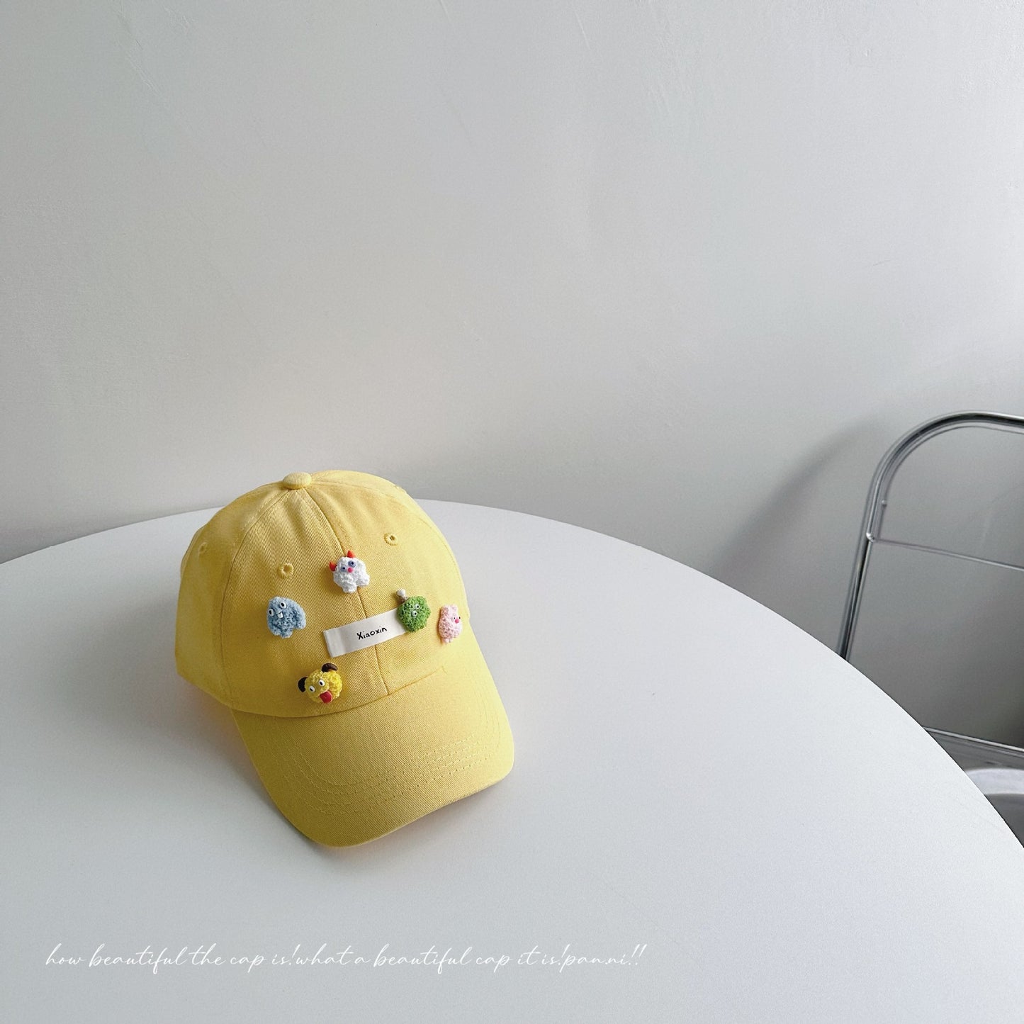 Incomparably cute~ Funny expression children's baseball cap for boys and girls cartoon versatile spring hat sun protection hat