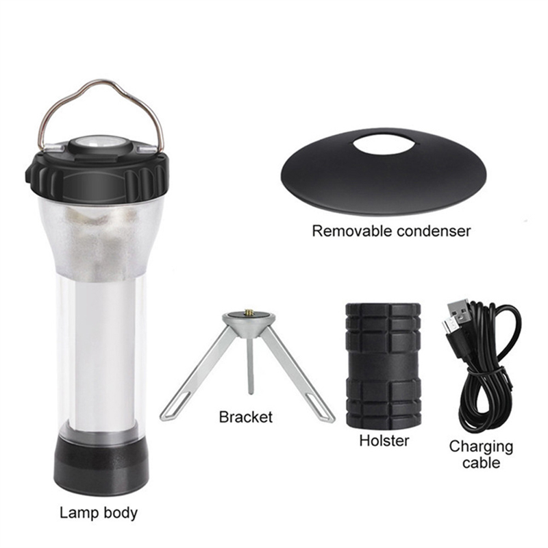 New Flashlight Camping Light Led Camping Light Emergency Portable Outdoor Lighted Tent Light Hook Portable Light