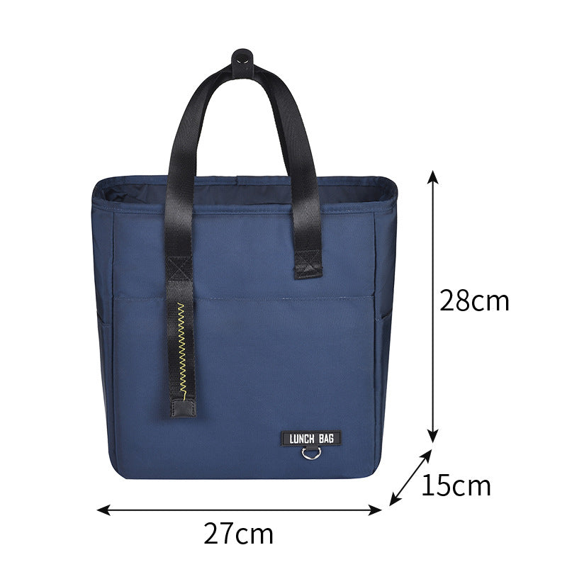 Large-Capacity Lunch Bag Office Workers And Students Insulated Lunch Box Bag High-Looking Waterproof Portable Lunch Bag