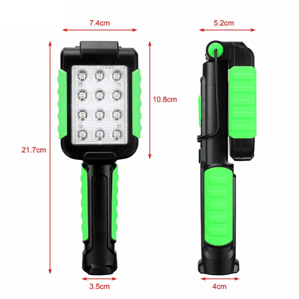 Multifunctional Maintenance Emergency Lighting Car Inspection Light Handheld Magnet Usb Charging Dual Power Work Light