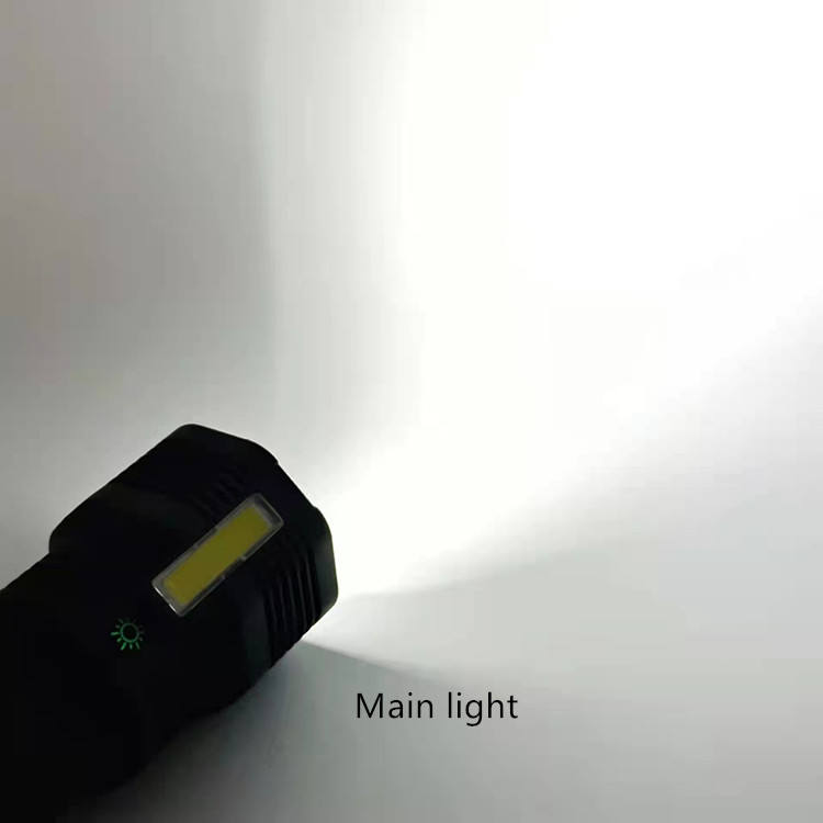 New Product Strong Light Flashlight With Cob Usb Rechargeable Multi-Functional Ultra-Bright Porous Led Outdoor Searchlight