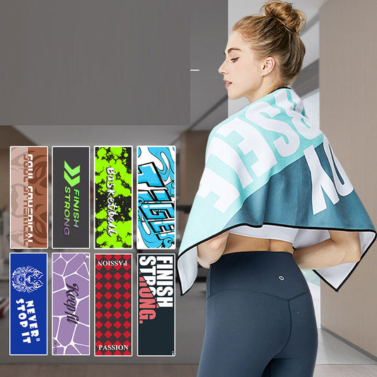 Sports Towel Microfiber Printed Pattern Quick-Drying Towel Yoga Gym Special Absorbent Towel