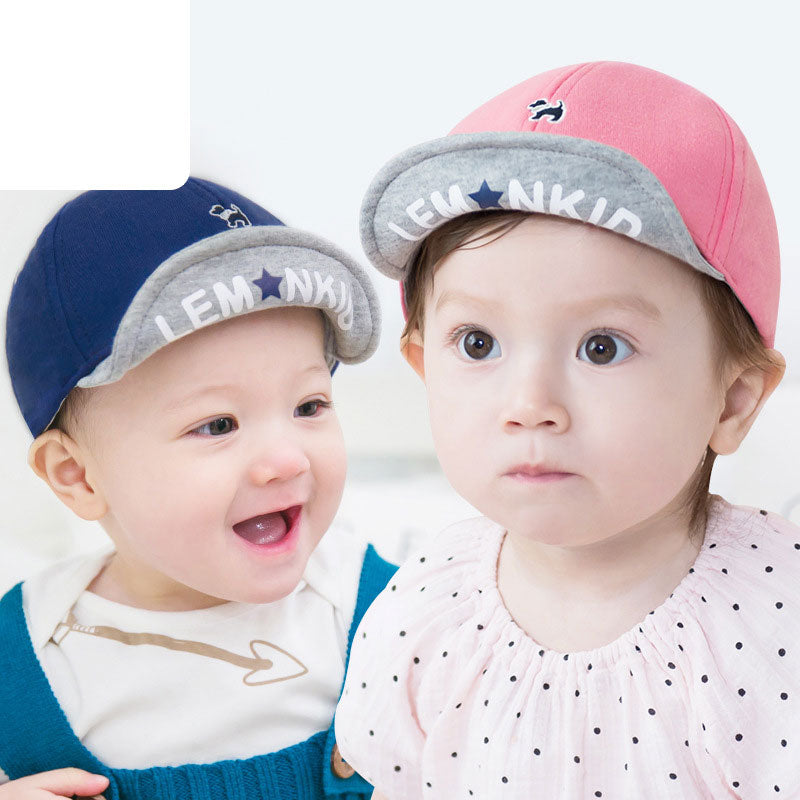 New Spring Fashionable Children's Soft Brim Personalized Peaked Hat Boys and Girls Flip-Brim Hat