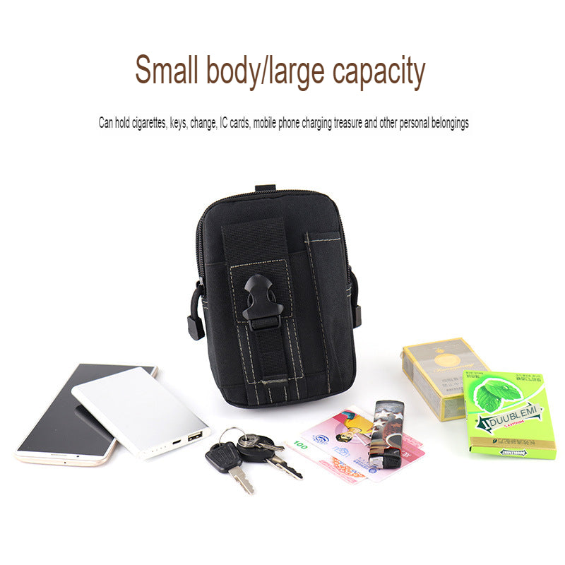 Outdoor sports waist bag men's belt multi-functional tactical waist bag hanging bag coin purse mobile phone bag