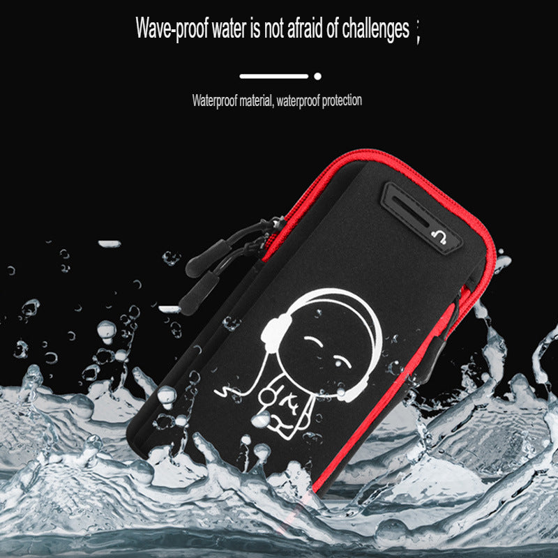 Running mobile phone arm bag outdoor mobile phone bag men's and women's universal arm strap sports mobile phone arm sleeve wrist bag waterproof