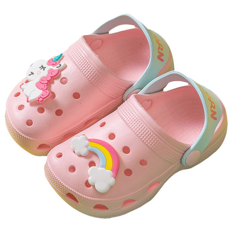 children's slippers summer girls slippers beach shoes baby toddler baby clogs garden shoes summer