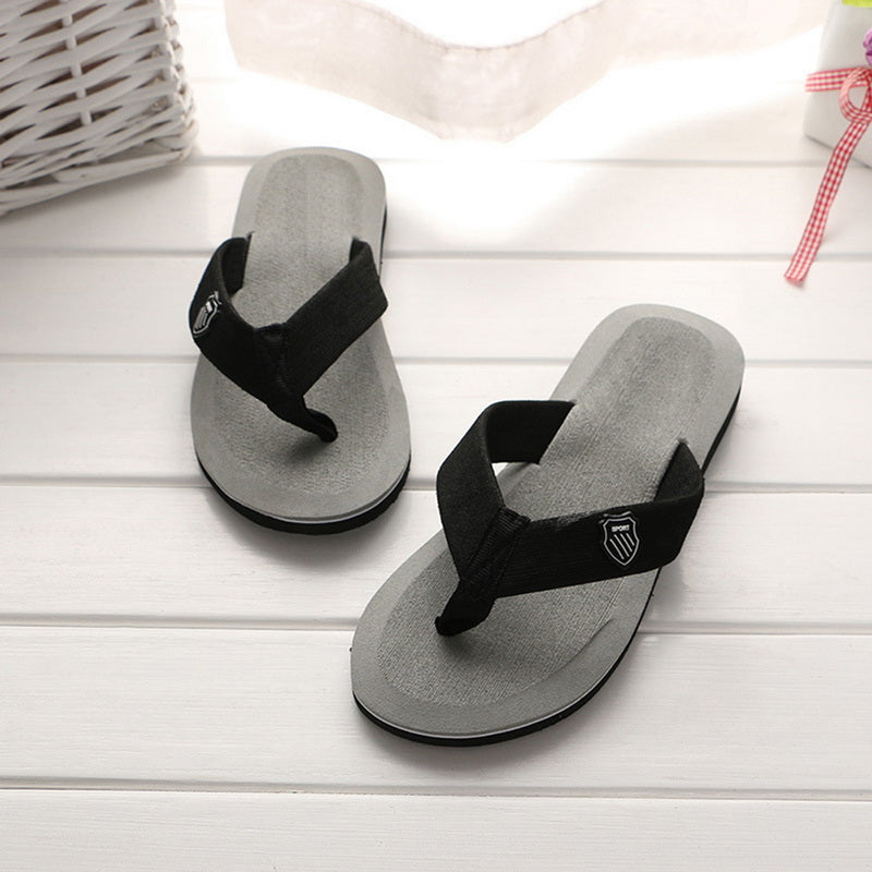 Men Summer Flip Flops Beach Slippers Sandals Non-Slip Home Indoor House Anti-Slip Slippers - MSL50255