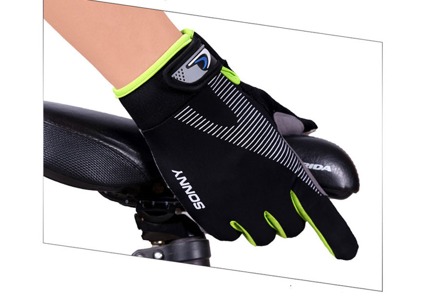 Summer Thin Breathable Cycling Sports Fitness Sun Protection Mountain Climbing Long Finger Gloves For Men And Women.