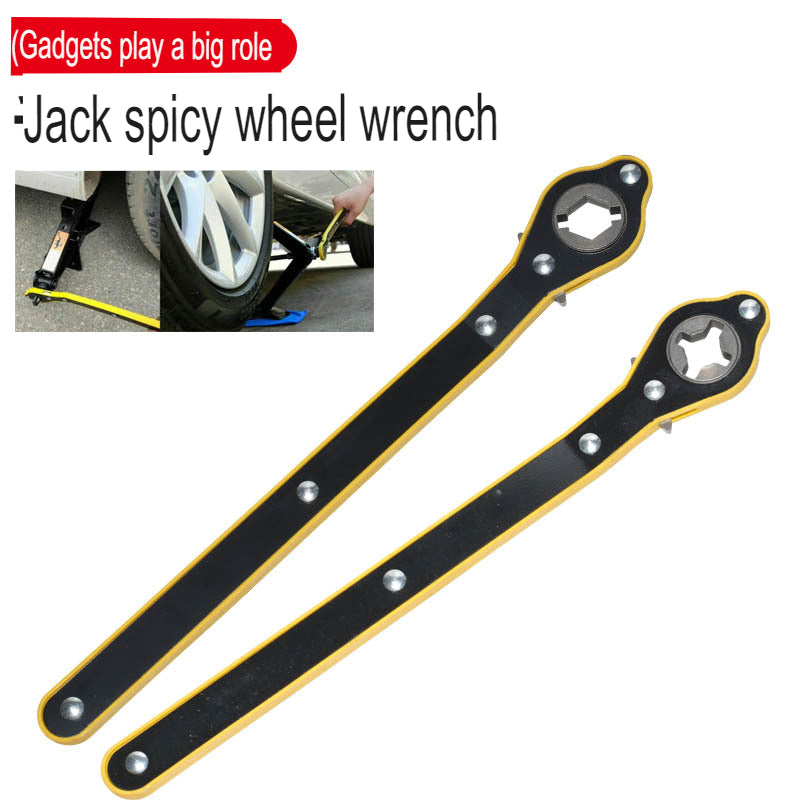 Jack Labor-Saving Wrench Car Tire Rocker Repair Universal Tool Manual Ratchet Wrench