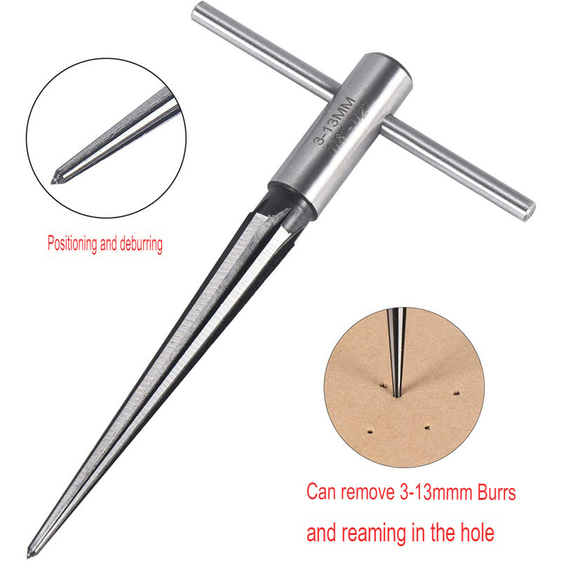 Hand Taper Reamer Hand Electric Drill Drilling Countersunk Head Chamfering Reamer Tool