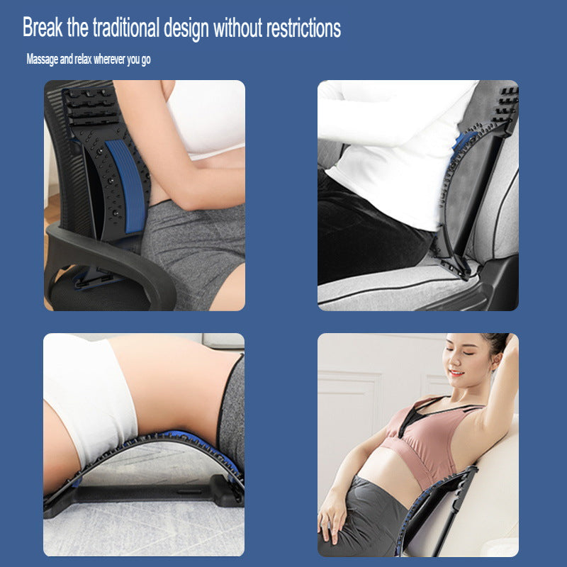 New electric lumbar tractor home waist exercise yoga auxiliary lumbar stretch soothing device