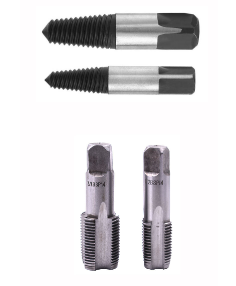 Double-head screw extractor triangle valve water pipe thread anti-wire hand tool set home improvement broken wire extractor