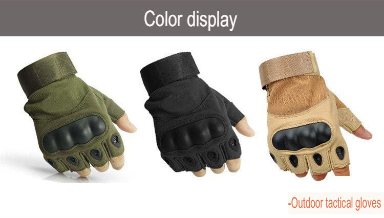 Spring And Autumn Men's Tactical Non-Slip Sports And Fitness Outdoor Sun Protection Anti-Slip Half-Finger Full-Finger Gloves