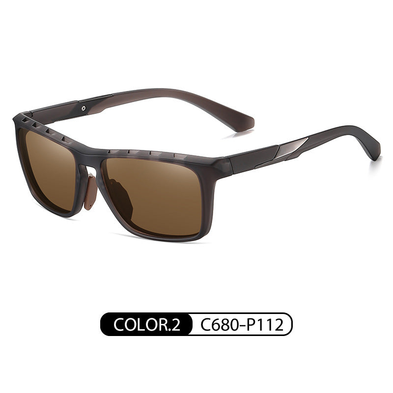 New polarized sunglasses for men, casual style sunglasses TR7515 sports colorful sunglasses with breathable holes