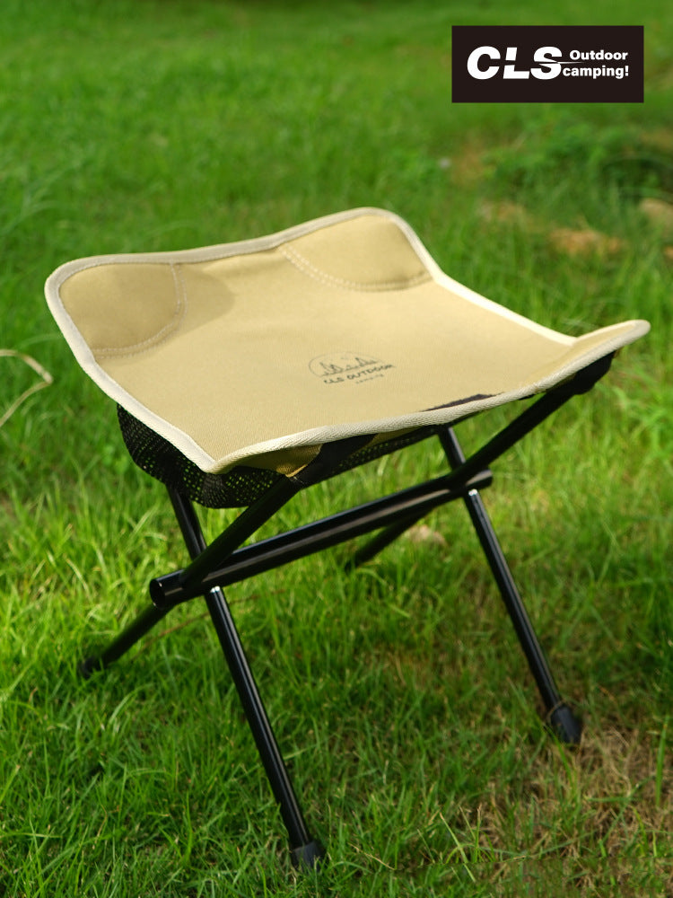 Outdoor Camping Folding Stool Aluminum Alloy Ultra-Light Portable Fishing Chair Queue Small Bench Small Horse Four-Legged Stool