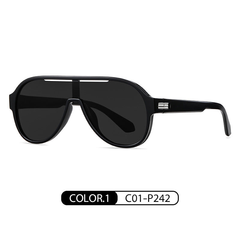 New TR conjoined large frame sunglasses TR7546 fashionable cross-border European and American style sunglasses colorful polarized sunglasses