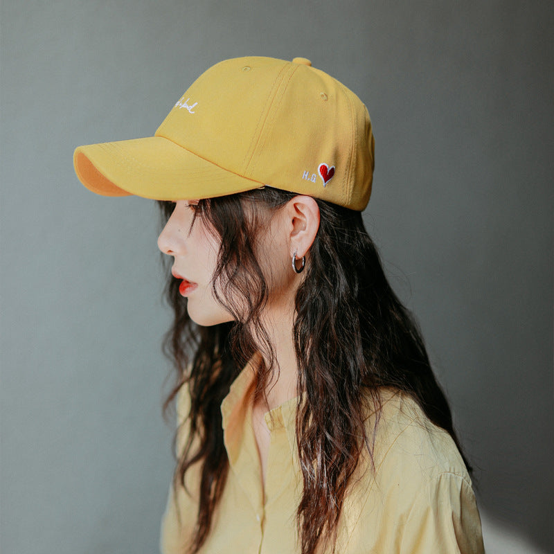 Peaked cap female student trendy brand 2023 new casual versatile letter embroidery sun protection baseball cap men's sun hat