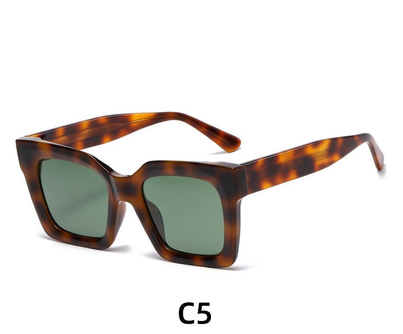 Fashion printed tr frame sunglasses trendy street photography polarized sunglasses women's personalized wear sunglasses